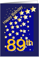Happy Birthday Stars, 89 card