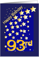 Happy Birthday Stars, 93 card