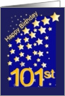 Happy Birthday Stars, 101 card