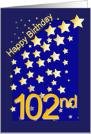 Happy Birthday Stars, 102 card