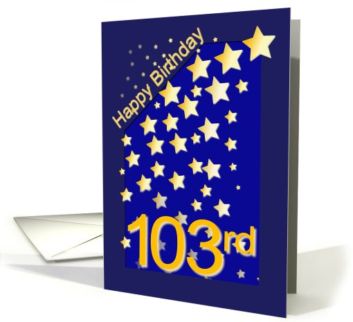 Happy Birthday Stars, 103 card (420887)