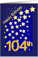 Happy Birthday Stars, 104 card