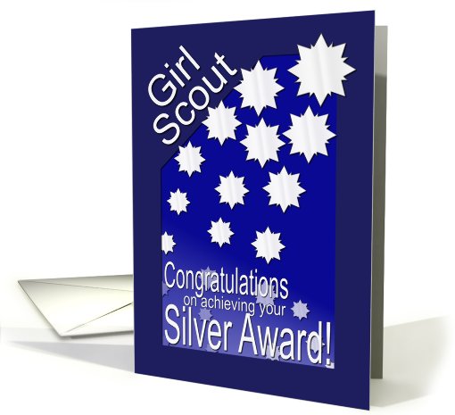 Girl Scout Silver Award card (421585)