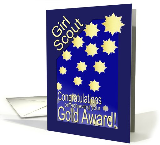 Girl Scout Gold Award card (421588)