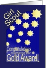 Girl Scout Gold Award card