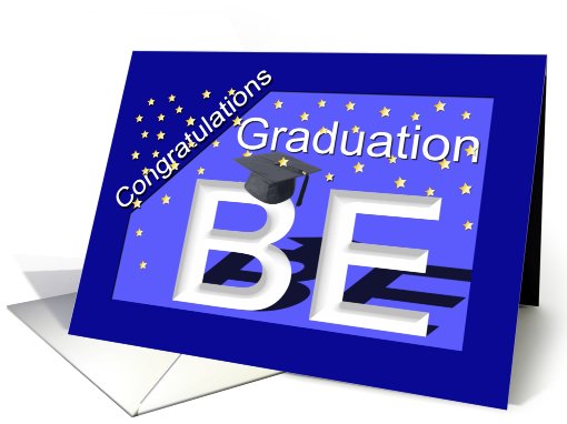 Graduation BE Degree card (423375)