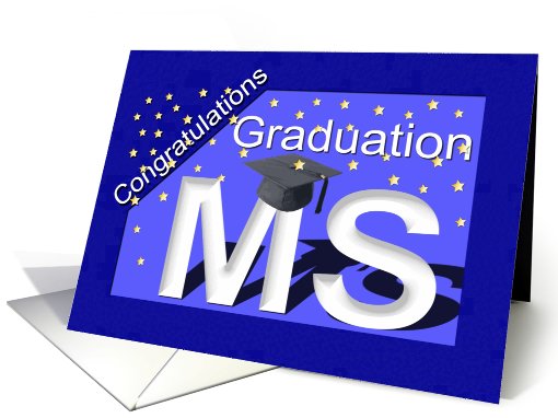 Graduation MS Degree card (423377)