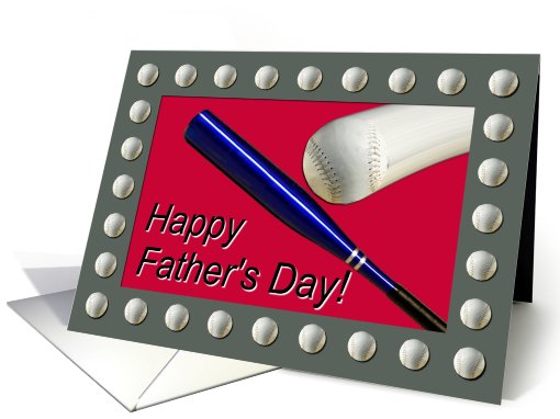 Softball Father's Day card (426609)