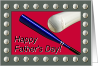 Softball Father’s Day card