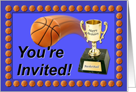 Basketball Birthday Party Invitation card