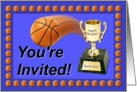 Basketball Birthday Party Invitation card