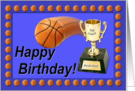 Basketball Coach Birthday card