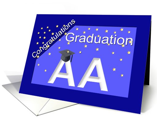 Graduation AA Degree card (426890)