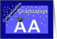 Graduation AA Degree card