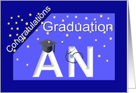 Graduation AN Degree card