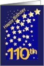 Happy Birthday Stars, 110 card