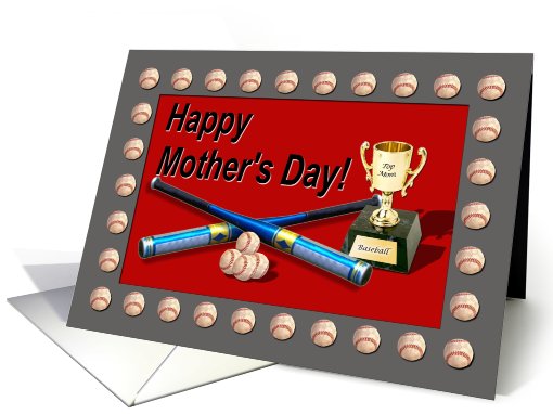 Baseball Mother's Day card (428614)