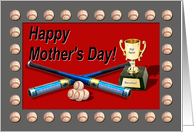 Baseball Mother’s Day card