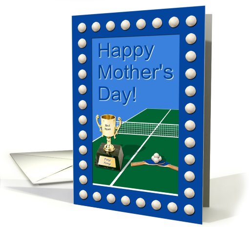 Ping Pong Mother's Day, Blue card (428714)