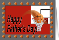 Basketball Father’s Day, Red and Gray card