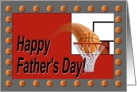 Basketball Father’s Day, Red and Gray card