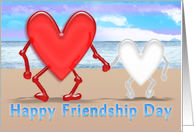 Happy Friendship Day Hearts card
