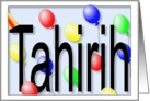 Birthday Party Balloons for Tahirih card