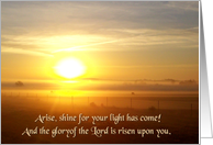 Arise, Shine, Your Light Has Come card