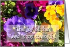 The Joy of The Lord card