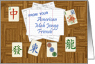 From Your American Mah Jongg Friends card