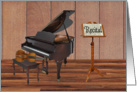Violin and Piano Recital Invitation card