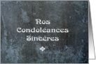 Condolances (French Sympathy) card