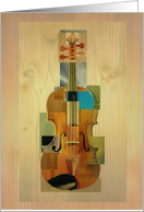 Composed Violin Notecard card