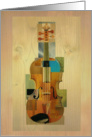 Composed Violin Notecard card