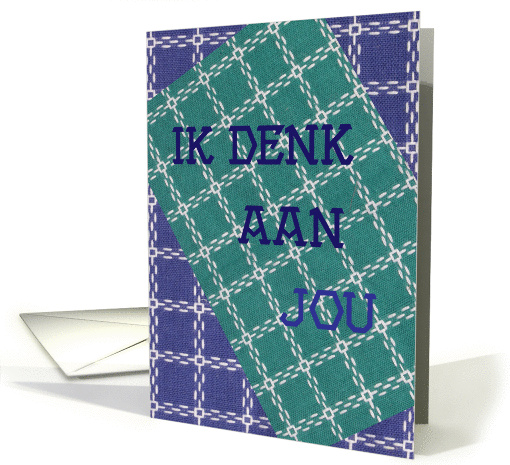 Thinking of You in Dutch card (353052)