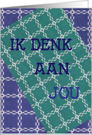 Thinking of You in Dutch card
