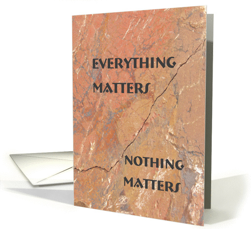 Everything and Nothing - Philosophy card (364727)