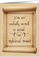 Wedding Rehearsal Dinner Invitation card