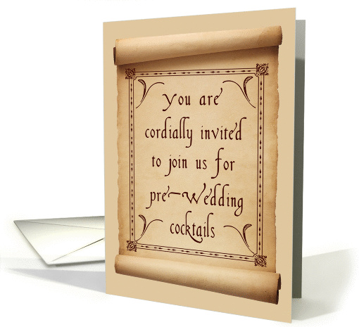 Wedding Cocktail Invitation card (367147)