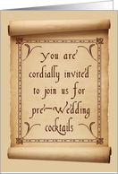 Wedding Cocktail Invitation card