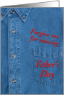 Belated Father’s Day - Blue Shirt - Poem card