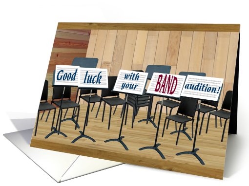 Band Audition Good Luck card (397188)