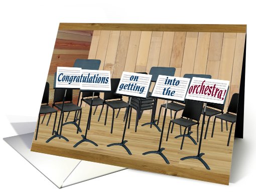 Congratulations Orchestra Acceptance card (397934)
