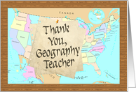 Thank You Geography Teacher card