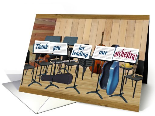 Thank You Orchestra Director/Conductor card (401617)
