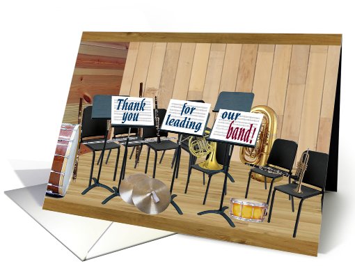 Thank You Band Director/Conductor card (401646)