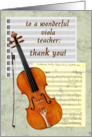 Thank You Viola Teacher card