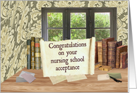 Congratulations on Nursing School Acceptance card