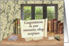 Community College Acceptance Congratulations card