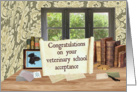 Congratulations Veterinary School Acceptance card